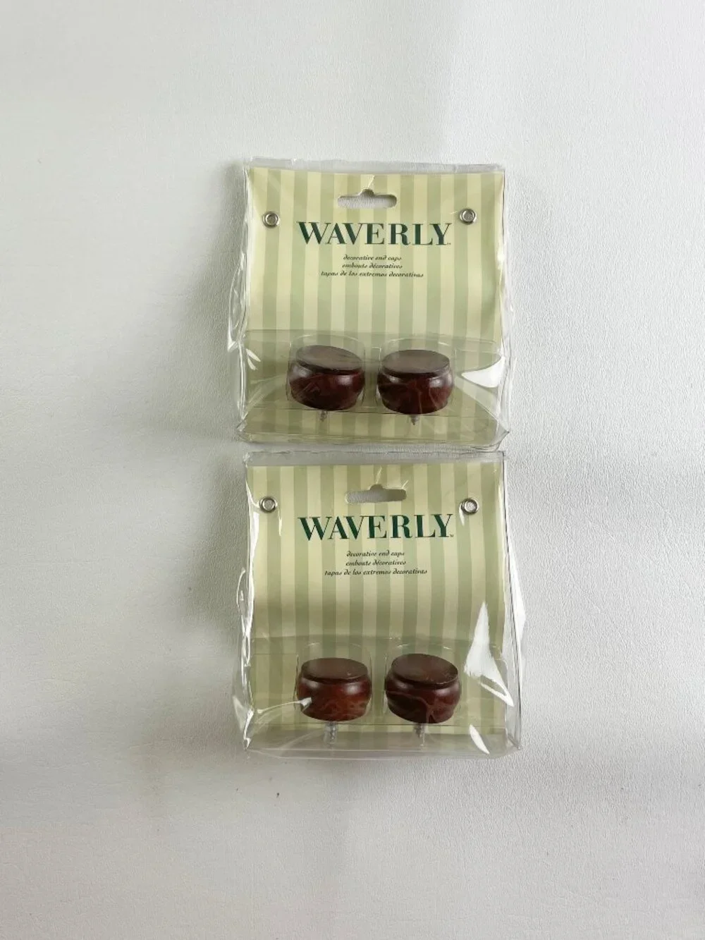 Waverly Dark Brown End Caps (2 Packs \ 4 Total)